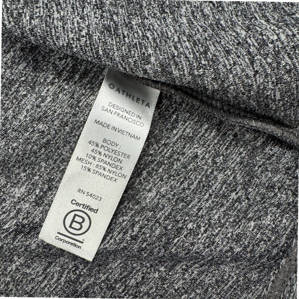 Athleta Pacifica Crosscurrent Hooded Jacket S Heather Gray, Ruched Zip, UPF - Picture 6 of 14